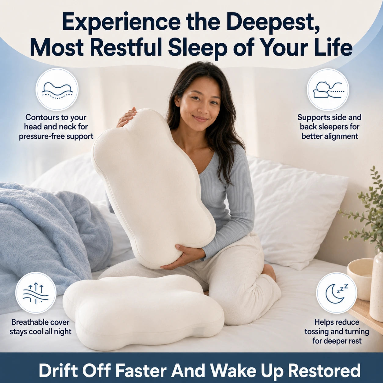 CloudLuxe™ Contour Sleep Pillow