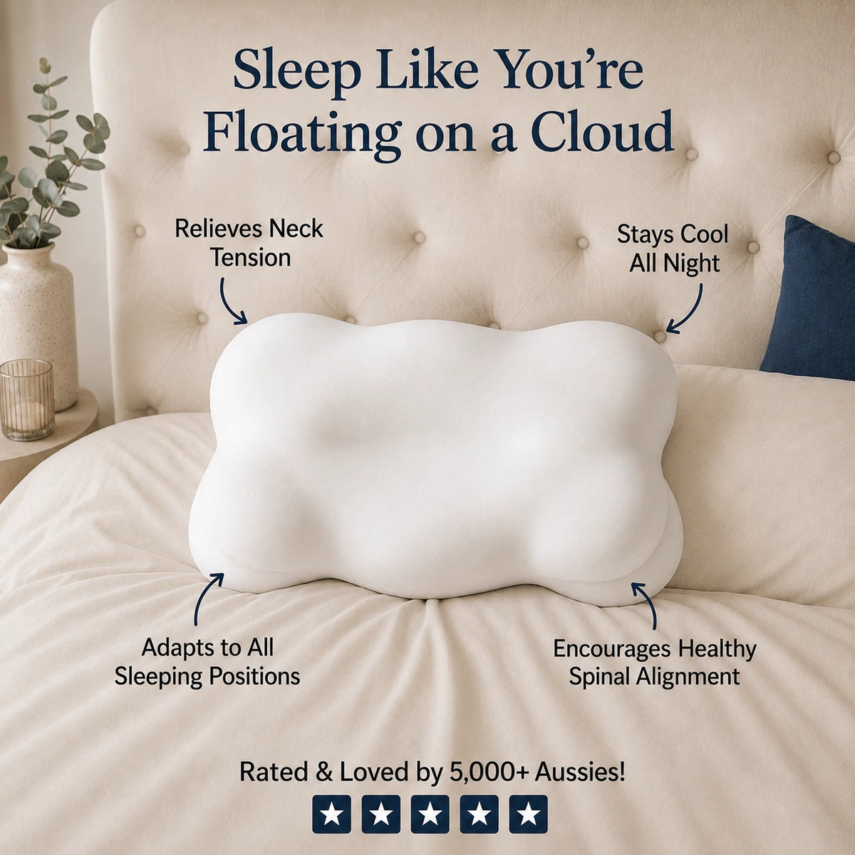 CloudLuxe™ Contour Sleep Pillow